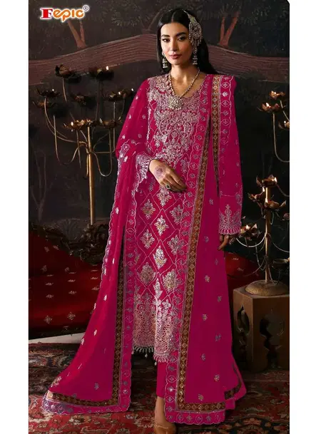 Rosemeen C 1875 By Fepic Chinon Pakistani Dress Material Wholesale Shop In Surat
